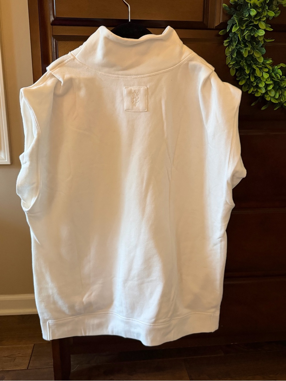 FP Movement by Free People White Sleeveless Hoodie with Blue Logo - Picture 2 of 4